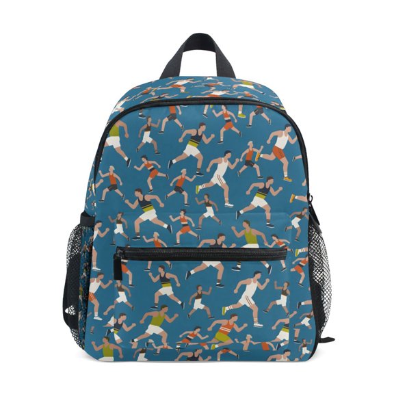 ALAZA Runners Blue School Backpack Small Bookbag Mini Bags