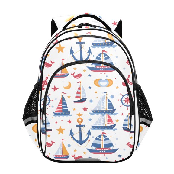 ALAZA Sailing Ship School Backpack Elementary Bag Bookbag Travel Rucksack