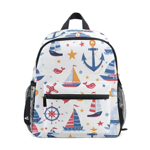 ALAZA Sailing Ship School Backpack Small Bookbag Mini Bags