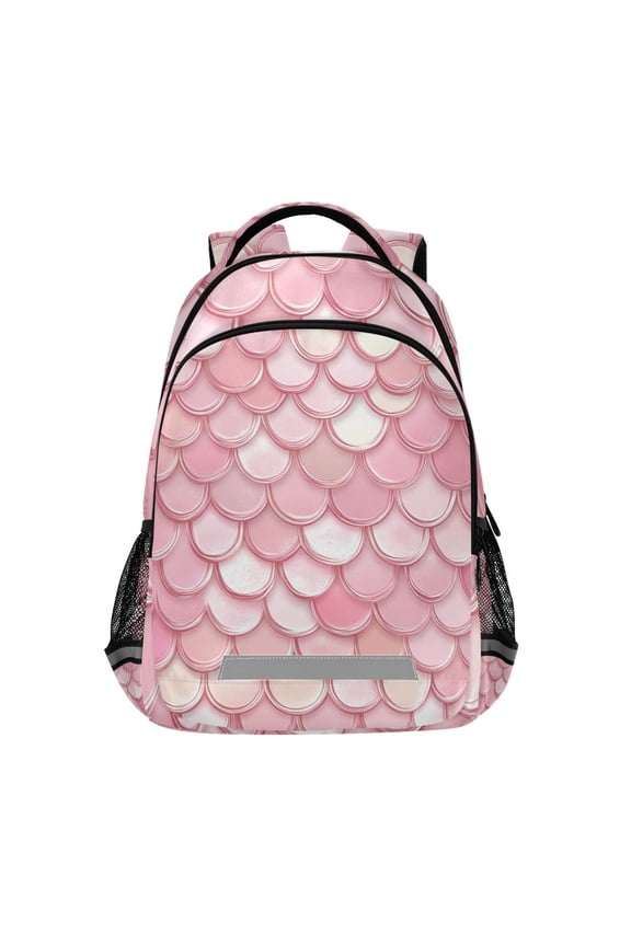 Scale Pink-h1 Backpack Elementary School Bag Bookbag Travel Rucksack