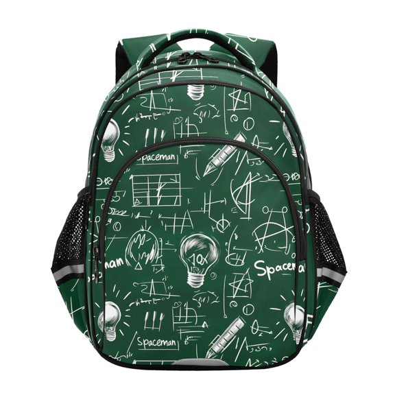 ALAZA Science Note Green School Backpack Elementary Bag Bookbag Travel Rucksack