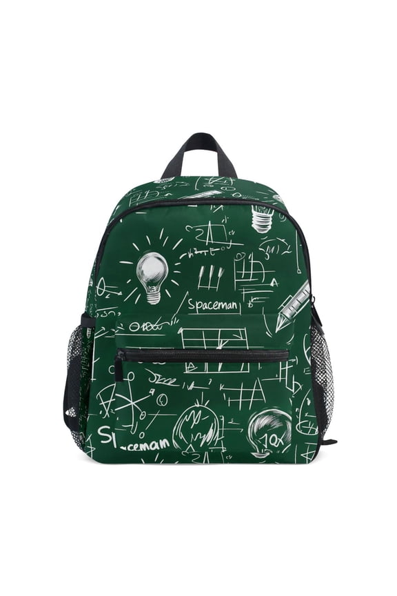 Science Note Green School Backpack Small Bookbag Mini Bags
