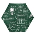 thumbnail image 1 of ALAZA Science Note Green UPF 50+ Compact Folding Umbrella for Rain Travel Umbrella Packable, 1 of 8