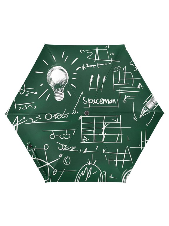 Science Note Green UPF 50+ Compact Folding Umbrella for Rain Travel Umbrella Packable