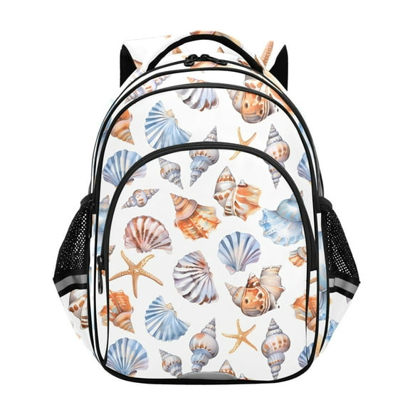 ALAZA Sea Shell Coach School Backpack Elementary Bag Bookbag Travel Rucksack