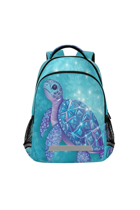 Sea Turtle Backpack Elementary School Bag Bookbag Travel Rucksack