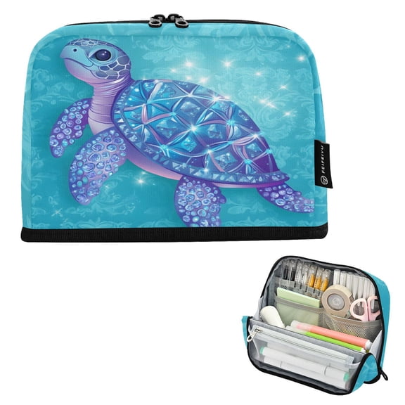 ALAZA Sea Turtle Pencil Case Pen Pouch Bag Large Capacity Organizer