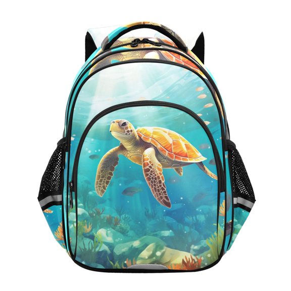 ALAZA Sea Turtle School Backpack Elementary Bag Bookbag Travel Rucksack