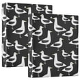 thumbnail image 1 of ALAZA Seagull Hardcover 3 Ring Binder 1.5" Round Rings Interior Pockets Binders Organizer 2 Pack, 1 of 9