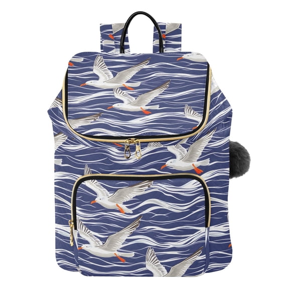ALAZA Seagull on Wave Travel Backpack Laptop Bag Large Capacity Daypack