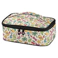 thumbnail image 1 of ALAZA Seahorse Palm Summer Lunch Box Insulated Cooler Tote Bag Reusable School Picnic Travel Office, 1 of 7