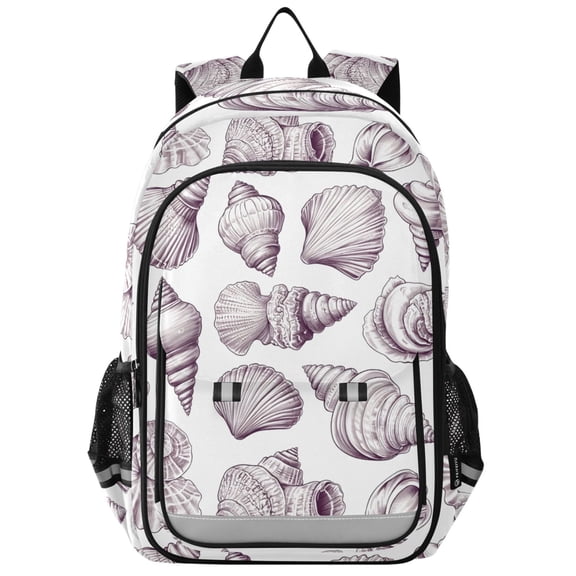 ALAZA Seashell Conch Laptop Backpack Purse Travel Bag Casual School Bookbag Rucksack for Women Men