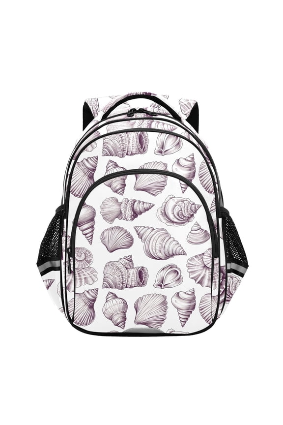 Seashell Conch School Backpack Elementary Bag Bookbag Travel Rucksack