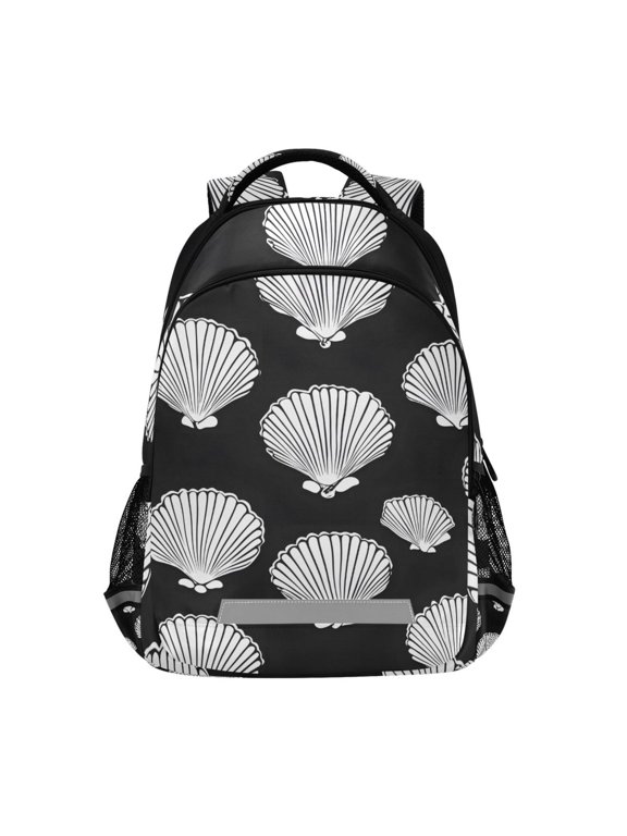 Seashells Backpack Elementary School Bag Bookbag Travel Rucksack