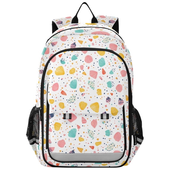 ALAZA Seashells Laptop Backpack Purse Travel Bag Casual School Bookbag Rucksack for Women Men