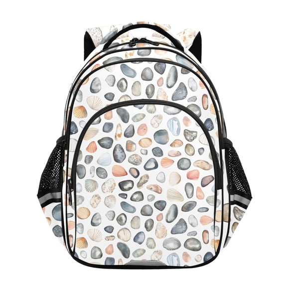ALAZA Seashells Stone School Backpack Elementary Bag Bookbag Travel Rucksack
