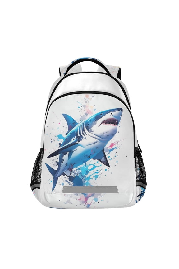 Shark Backpack Elementary School Bag Bookbag Travel Rucksack
