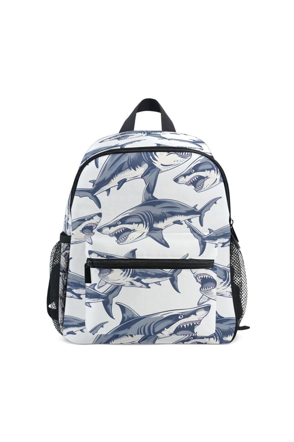 Shark School Backpack Small Bookbag Mini Bags