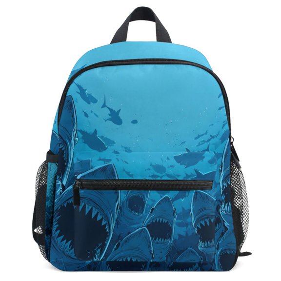 ALAZA Sharks Group Pattern School Backpack Student Bookbag Mini Bag