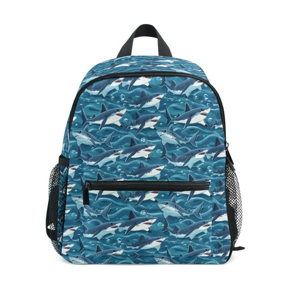 ALAZA Sharks Sea School Backpack Small Bookbag Mini Bags