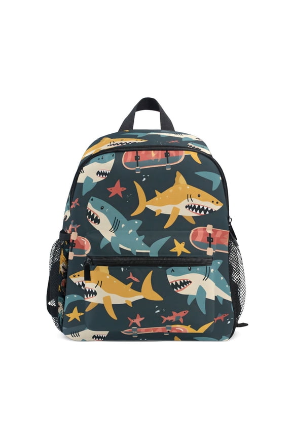 Sharks Skating School Backpack Small Bookbag Mini Bags