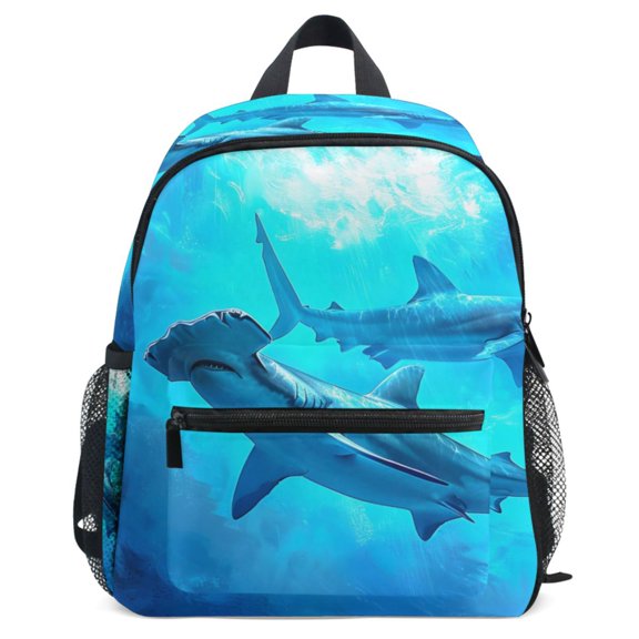 ALAZA Sharks in Ocean Pattern School Backpack Student Bookbag Mini Bag