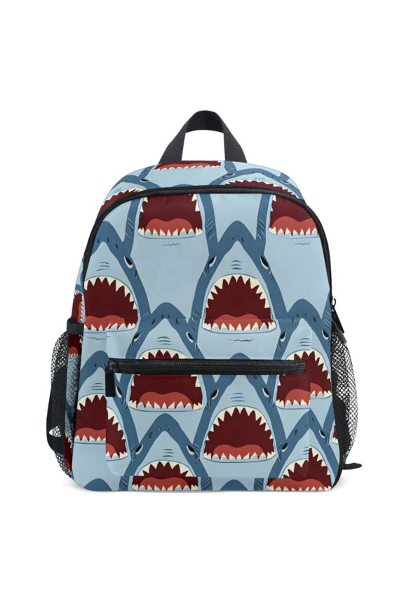 Sharks-s2 Pattern School Backpack Student Bookbag Mini Bag