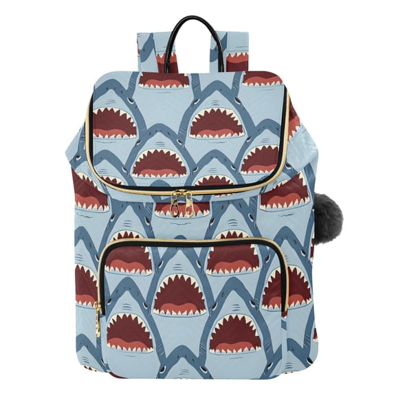 ALAZA Sharks-s2 Travel Backpack Laptop Bag Large Capacity Daypack