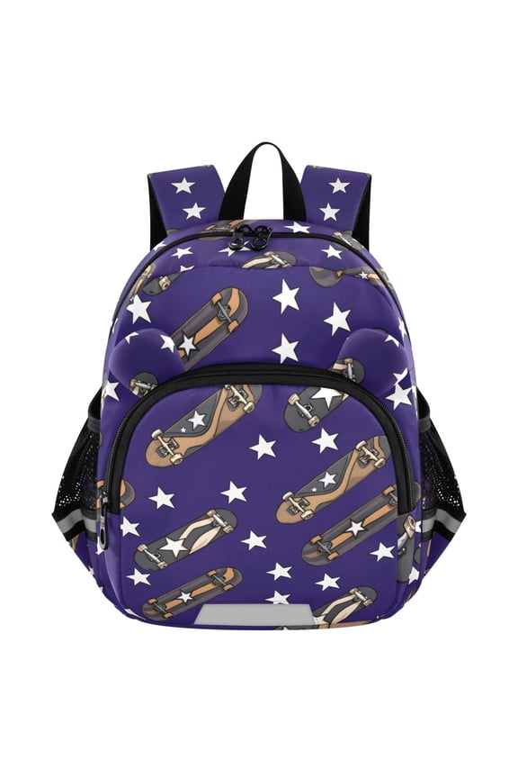 Skateboard Stars Blue Mini Backpack School Bookbag Age 3-7 Small