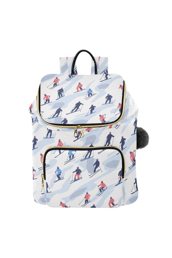 Skater Winter Travel Backpack Laptop Bag Large Capacity Daypack