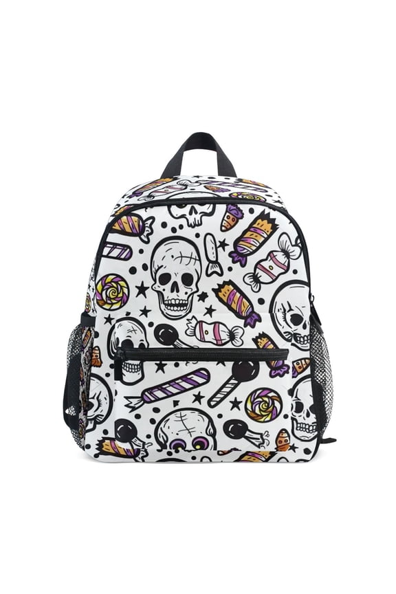Skeleton Cartoon School Backpack Small Bookbag Mini Bags