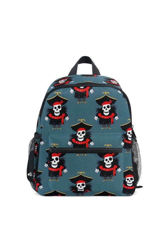 Skeleton Cool School Backpack Small Bookbag Mini Bags