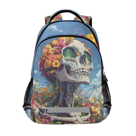 ALAZA Skeleton View Backpack Elementary School Bag Bookbag Travel Rucksack
