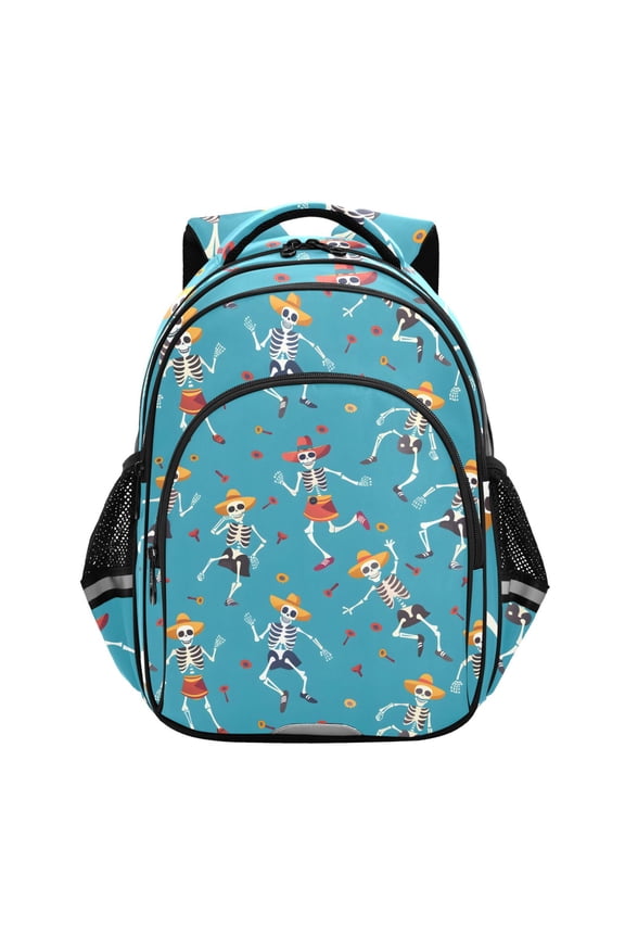 Skull Dance School Backpack Elementary Bag Bookbag Travel Rucksack