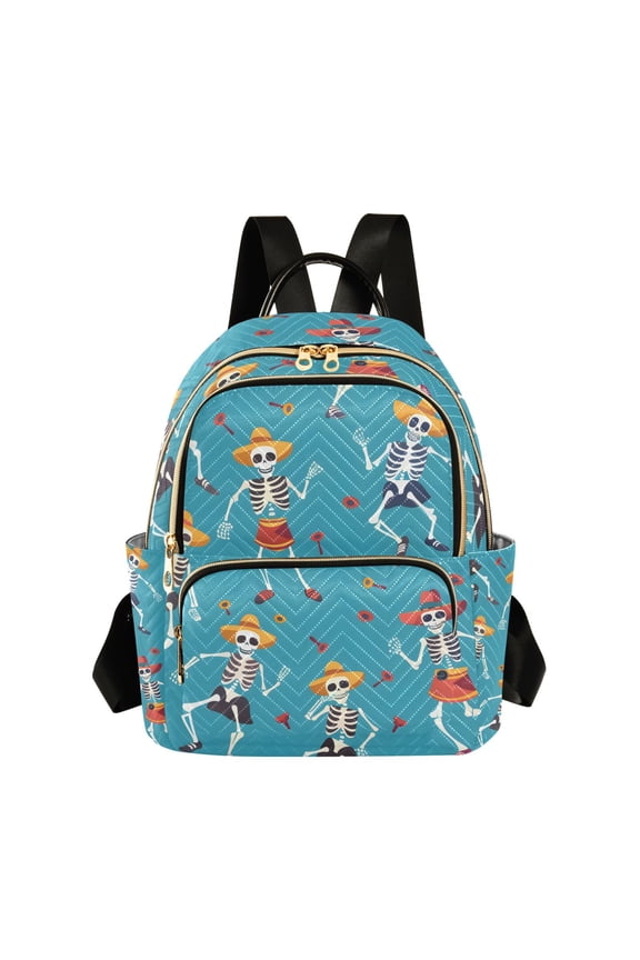 Skull Dance Womens Travel Laptop Backpack Large Daypack Ladies Shoulder Bags M