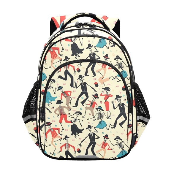 ALAZA Skull Dancer School Backpack Elementary Bag Bookbag Travel Rucksack