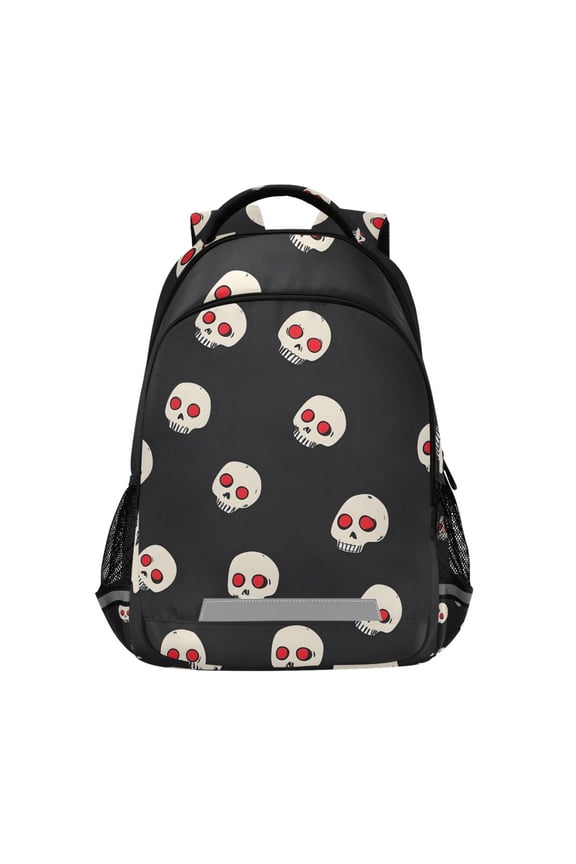 Skull Head Backpack Elementary School Bag Bookbag Travel Rucksack