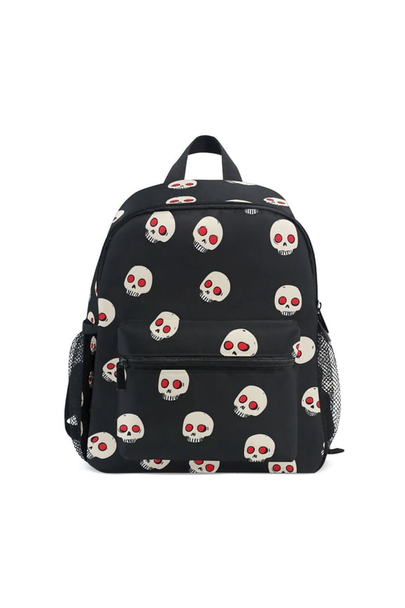 Skull Head School Backpack Small Bookbag Mini Bags