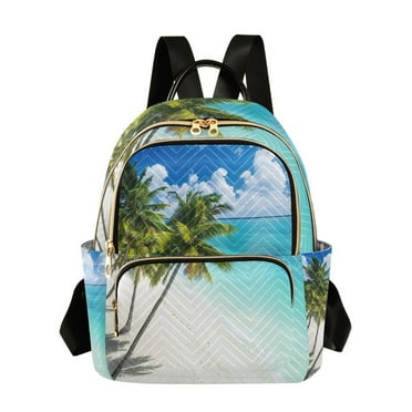ALAZA Sky Palm Tree Beach Womens Travel Laptop Backpack Large Daypack Ladies Shoulder Bags S