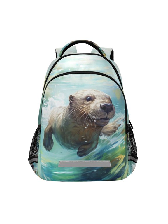 Sloth in Sea Backpack Elementary School Bag Bookbag Travel Rucksack