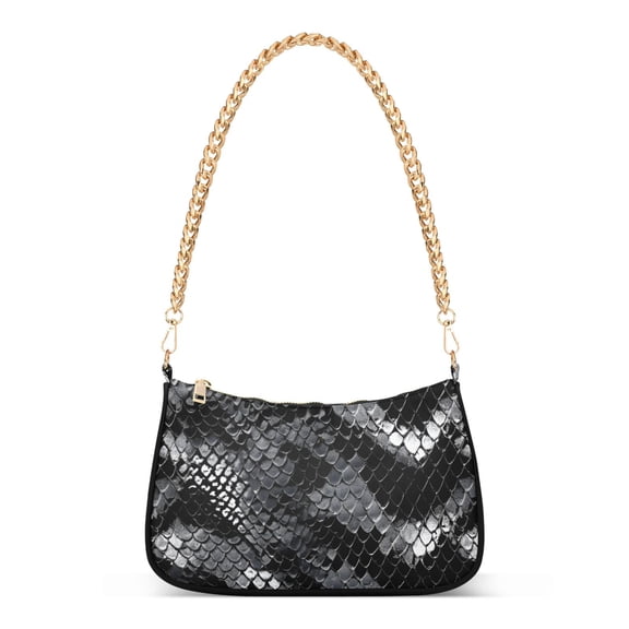 ALAZA Snake Pattern-2 Women's Chain Shoulder Bag Hobo Handbag Tote Crossbody Purse
