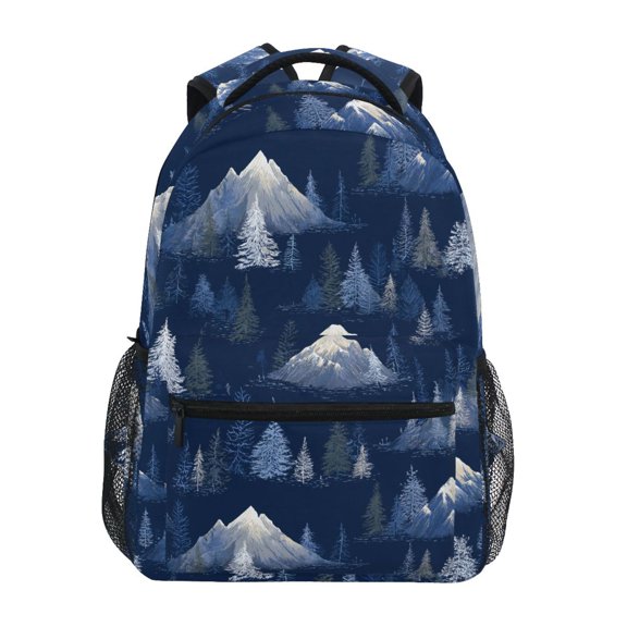 ALAZA Snow Mountains Pattern School Backpack Elementary Bookbag Laptop Bags Travel Daypack