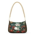 thumbnail image 1 of ALAZA Snowman Christmas Poinsettia Flower Women's Chain Shoulder Bag Hobo Handbag Tote Crossbody Purse, 1 of 7