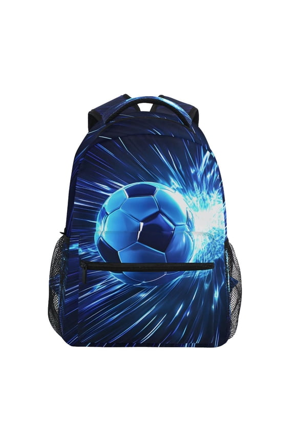 Soccer Ball Pattern School Backpack Elementary Stylish Bookbag Laptop Bags Travel Daypack