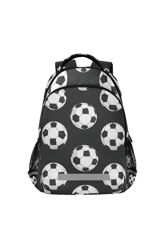 Soccer Balls Football-z2 Backpack Elementary School Bag Bookbag Travel Rucksack