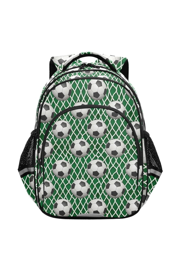 Soccer Football Nets School Backpack Elementary Bag Student Bookbag Travel Rucksack