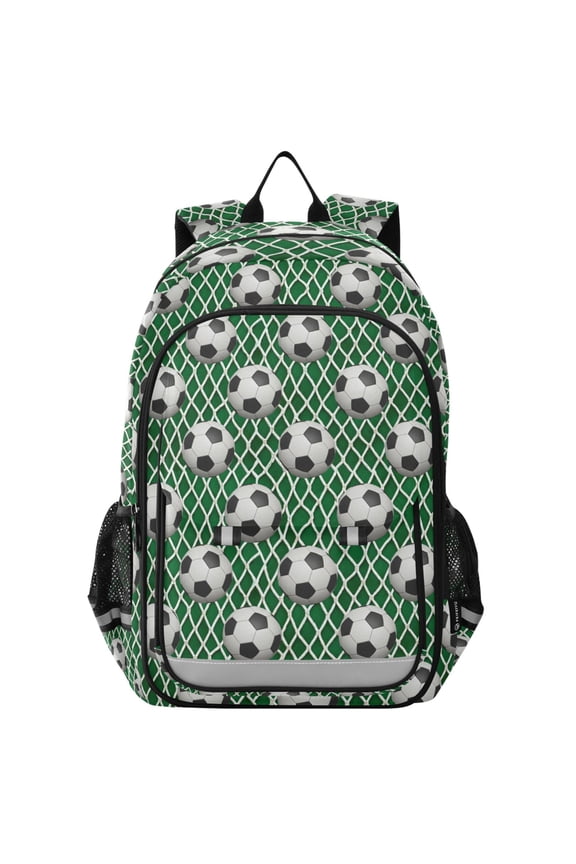 Soccer Football Nets School Laptop Backpack Travel Bag Casual Student Bookbag Rucksack