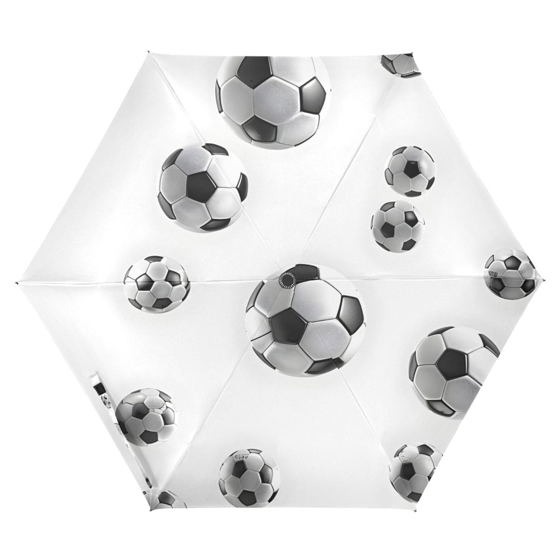 ALAZA Soccer Football UPF 50+ Compact Folding Umbrella for Rain Travel Umbrella Packable