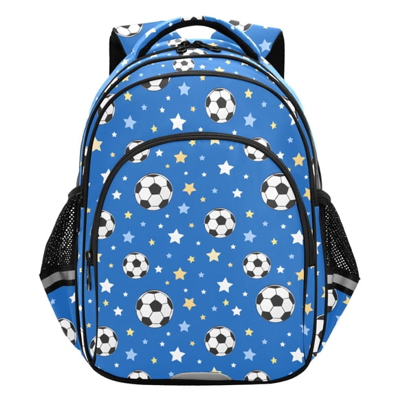 ALAZA Soccer Star Footballs School Backpack Elementary Bag Student Bookbag Travel Rucksack