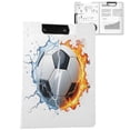 thumbnail image 1 of ALAZA Soccer with Fire A4 Foldable Clipboard 360 Degree Folder Binder, 1 of 9